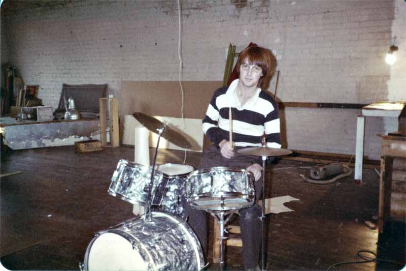 Earliest known pic of Kawowski's first kit at Mollet St studio (Pre-Axemen, pre_INK INC) 1980