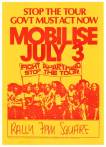 "Mobilise July 3" - Springbok Tour Poster, 1981